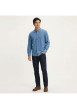 Thumbnail Chemise en coton bleue à coupe droite pourvue d'une col boutonné - Image 4
