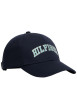 Thumbnail Casquette bleu marine en coton à imprimé muni d'une fermeture strapback