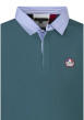 Thumbnail Polo en coton vert uni avec une coupe droite et un col boutonné - Image 3