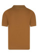 Thumbnail Polo camel uni avec un col boutonné à revers et des manches courtes - Image 2