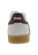Thumbnail Tennis kaki en cuir avec un talon plat et des lacets blancs - Image 6