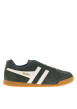 Thumbnail Tennis kaki en cuir nubuck avec un talon plat et des lacets