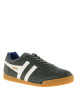 Thumbnail Tennis kaki en cuir nubuck avec un talon plat et des lacets - Image 3
