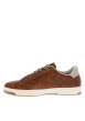 Thumbnail Tennis cognac à semelle plate avec une fermeture à lacets et un zip latéral - Image 2