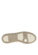 Thumbnail Tennis beiges à semelle plate avec une fermeture à lacets et zip latéral - Image 5