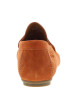 Thumbnail Mocassins en cuir brique à semelle plate avec des surpiqûres blanches apparentes - Image 6