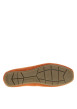 Thumbnail Mocassins en cuir brique à semelle plate avec des surpiqûres blanches apparentes - Image 5