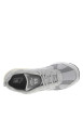 Thumbnail Baskets running en cuir gris clair avec semelle à talon plat et à lacets - Image 6