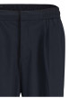 Thumbnail Pantalon chino marine à plis pourvu d'une coupe droite et de poches plaquées - Image 3