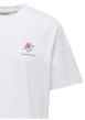 Thumbnail T-shirt en coton blanc uni pourvu d'un imprimé souris et d'un col rond - Image 3