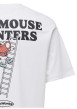 Thumbnail T-shirt en coton blanc uni pourvu d'un imprimé souris et d'un col rond - Image 4