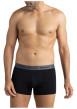 Thumbnail Lot de 3 boxers en coton noirs unis pourvus d'une taille élastiquée - Image 2