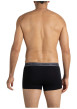 Thumbnail Lot de 3 boxers en coton noirs unis pourvus d'une taille élastiquée - Image 3