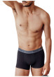 Thumbnail Lot de 3 boxers en coton noirs unis pourvus d'une taille élastiquée - Image 4