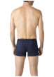 Thumbnail Lot de 3 boxers en coton marine à motifs pourvus d'une taille élastiquée - Image 3