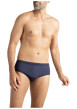 Thumbnail Slip en coton marine à motifs pourvu d'une taille élastiquée - Image 2