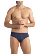 Thumbnail Slip en coton marine pourvu de motifs de noeuds rouges brodés - Image 2