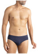 Thumbnail Lot de 3 slips en coton bleus à motifs pourvus d'une taille basse - Image 2