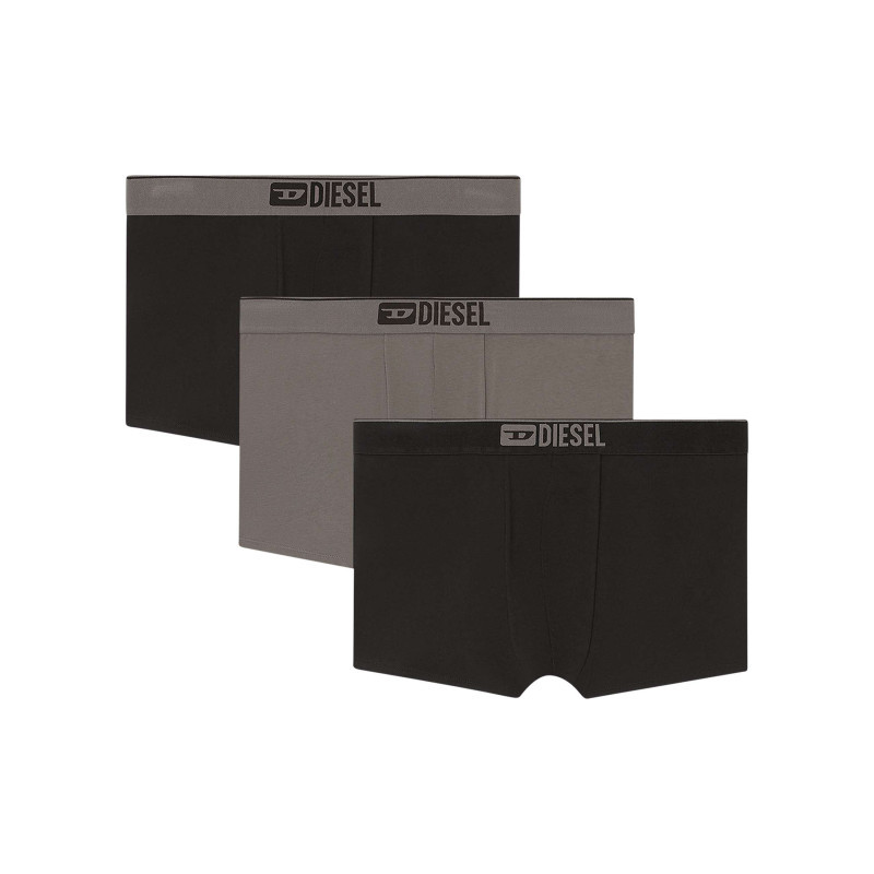 Diesel - Lot De 3 Boxers Classiques Ditsincts En Coton Multicolores Unis - Multicolore Diesel - Lot De 3 Boxers Classiques Ditsincts En Coton Multicolores Unis - Multicolore