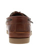 Thumbnail Mocassins bateau cognac en cuir avec un talon plat et à slip-on - Image 6