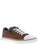 Thumbnail Tennis marron à semelle plate avec des lacets et un zip latéral - Image 3