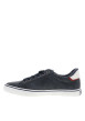 Thumbnail Tennis bleu marine à semelle à talon plat et à lacets et zip latéral - Image 2