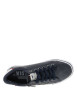 Thumbnail Tennis bleu marine à semelle à talon plat et à lacets et zip latéral - Image 4