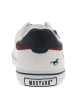 Thumbnail Tennis blanches à semelle à talon plat et à lacets et zip latéral - Image 6