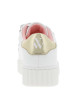 Thumbnail Sneakers blanches avec le talon or à semelle plate et à bandes auto-agrippantes - Image 6