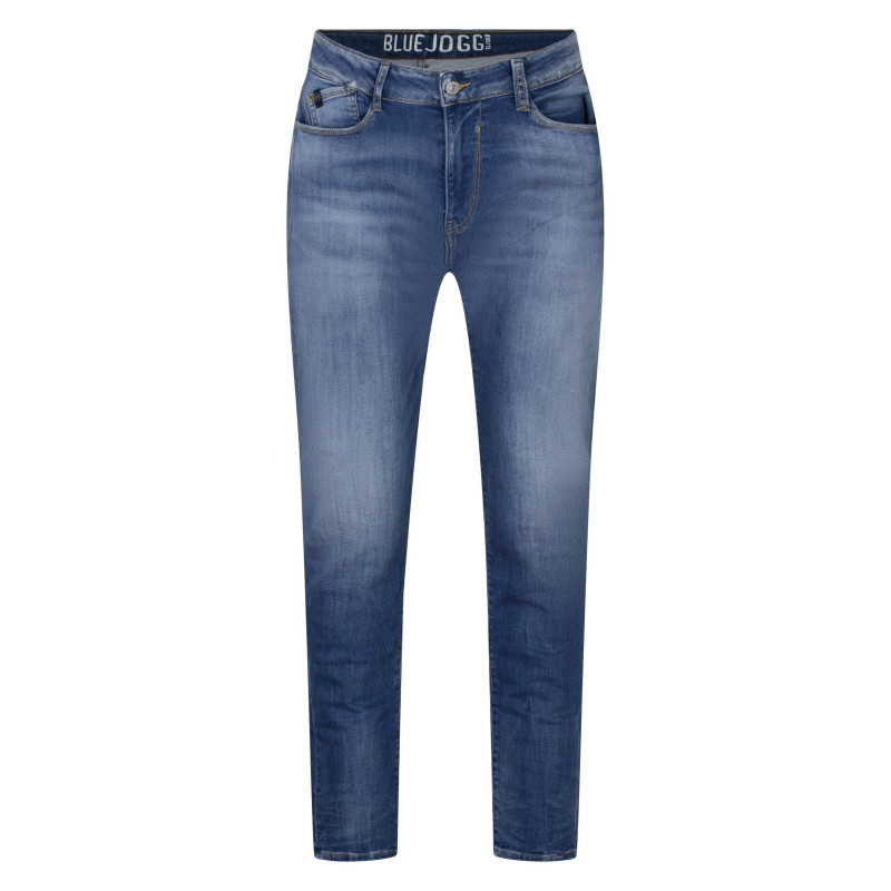 Le Temps Des Cerises - Jean 800/12 Jogg En Coton Bleu Pourvu D'une Coupe Droite Et De Multiples Poches - Bleu Le Temps Des Cerises - Jean 800/12 Jogg En Coton Bleu Pourvu D'une Coupe Droite Et De Multiples Poches - Bleu