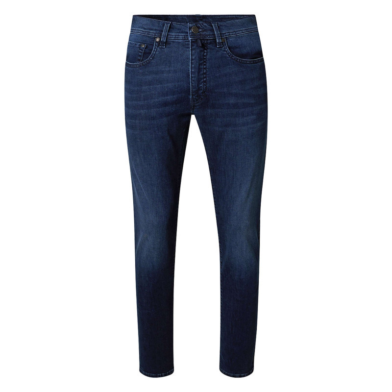 Cardin Sportswear - Jean Indigo Avec Une Coupe Ajustée Et Une Fermeture Zippée Avec Un Bouton - Bleu Foncé