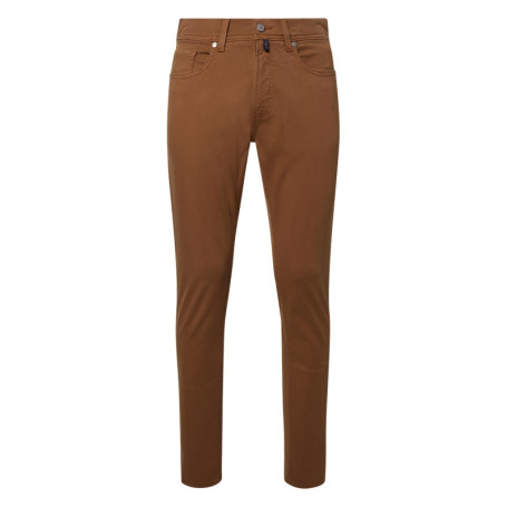 Pantalon en coton camel uni avec une coupe...