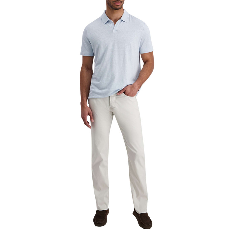 Cardin Sportswear - Pantalon En Coton écru Uni Avec Une Coupe Ajustée Et Des Poches à L'italienne - Beige