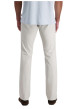 Thumbnail Pantalon en coton écru uni avec une coupe ajustée et des poches à l'italienne - Image 3