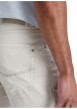 Thumbnail Pantalon en coton écru uni avec une coupe ajustée et des poches à l'italienne - Image 5