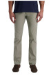 Thumbnail Pantalon en coton kaki uni avec une coupe ajustée et des poches à l'italienne - Image 2