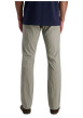 Thumbnail Pantalon en coton kaki uni avec une coupe ajustée et des poches à l'italienne - Image 3
