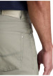 Thumbnail Pantalon en coton kaki uni avec une coupe ajustée et des poches à l'italienne - Image 4