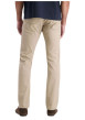Thumbnail Pantalon en coton beige uni avec une coupe ajustée et une taille standart - Image 3
