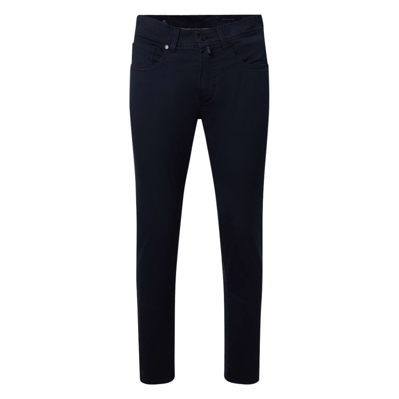 Cardin Sportswear - Pantalon En Coton Marine Uni Avec Une Coupe Ajustée Et Une Taille Standart - Bleu Foncé