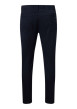 Thumbnail Pantalon en coton marine uni avec une coupe ajustée et une taille standart - Image 2