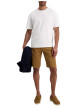 Thumbnail Short en coton camel uni avec une coupe ajustée et des poches italiennes - Image 6