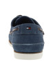 Thumbnail Mocassins bateau bleus à semelle plate et surpiqûres blanches sur l'empeigne - Image 6
