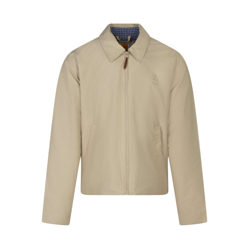 Timberland - Blouson Beige Uni Pourvu D'une Coupe Droite Et D'un Col Chemise - Beige