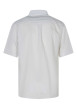 Thumbnail Chemise en coton blanche unie avec une coupe droite et un col américain - Image 2