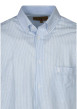 Thumbnail Chemise bleue claire en lin à rayures avec une coupe droite et un col américain - Image 3