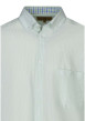 Thumbnail Chemise verte en lin à rayures pourvue avec une coupe droite et un col américain - Image 3