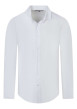 Thumbnail Chemise blanche unie pourvue d'une coupe droite et des manches longues