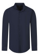 Thumbnail Chemise marine unie pourvue d'une coupe droite et des manches longues