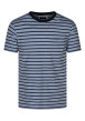 Thumbnail T-shirt en coton bleu à rayures pourvu d'une poche plaquée sur la poitrine
